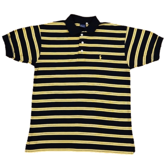 Polo Ralph Lauren Other - Polo by Ralph Lauren Navy Blue & Yellow Striped Polo Shirt